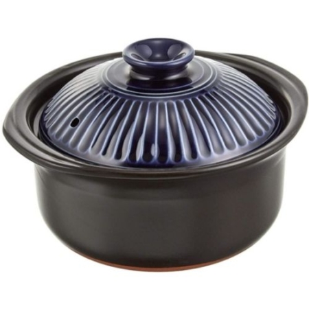 銀峯陶器 菊花ごはん土鍋 2合 96161