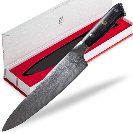 ISSIKI ダマスカス牛刀包丁 200mm