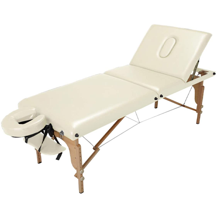 セブンエステ 折りたたみリクライニングマッサージベッド VR-004