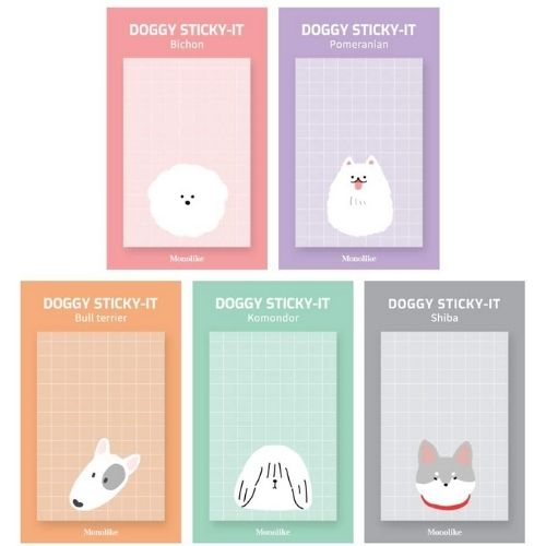 モノライク 犬 メモパッド Doggy sticky-it