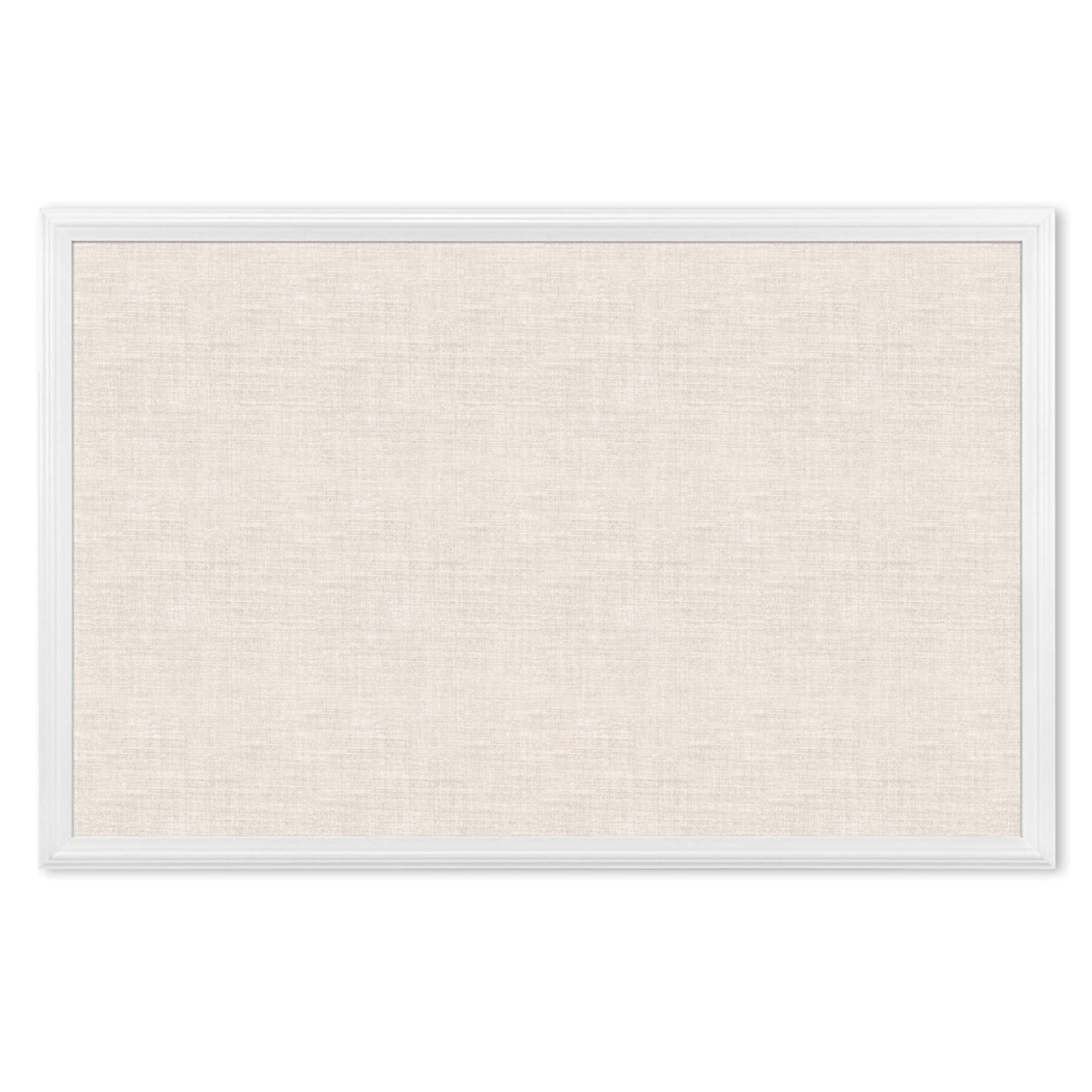 U Brands コルクリネン ホワイト木製フレーム