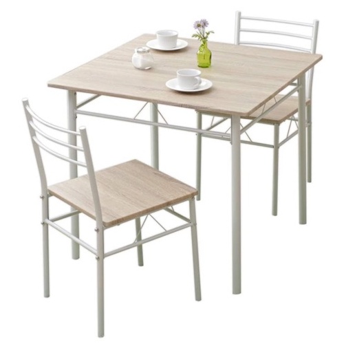 アイリスプラザ ダイニングテーブルセット 2人用 3点セット ASP-75