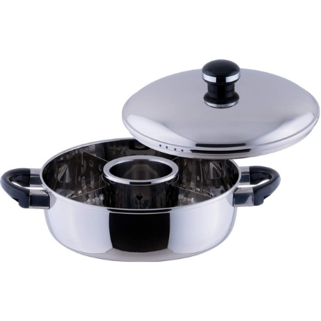 オブジェ 宮崎製作所 おでん湯豆腐鍋 (中子 仕切 お玉 穴明きお玉付) 25cm OJ-8-2