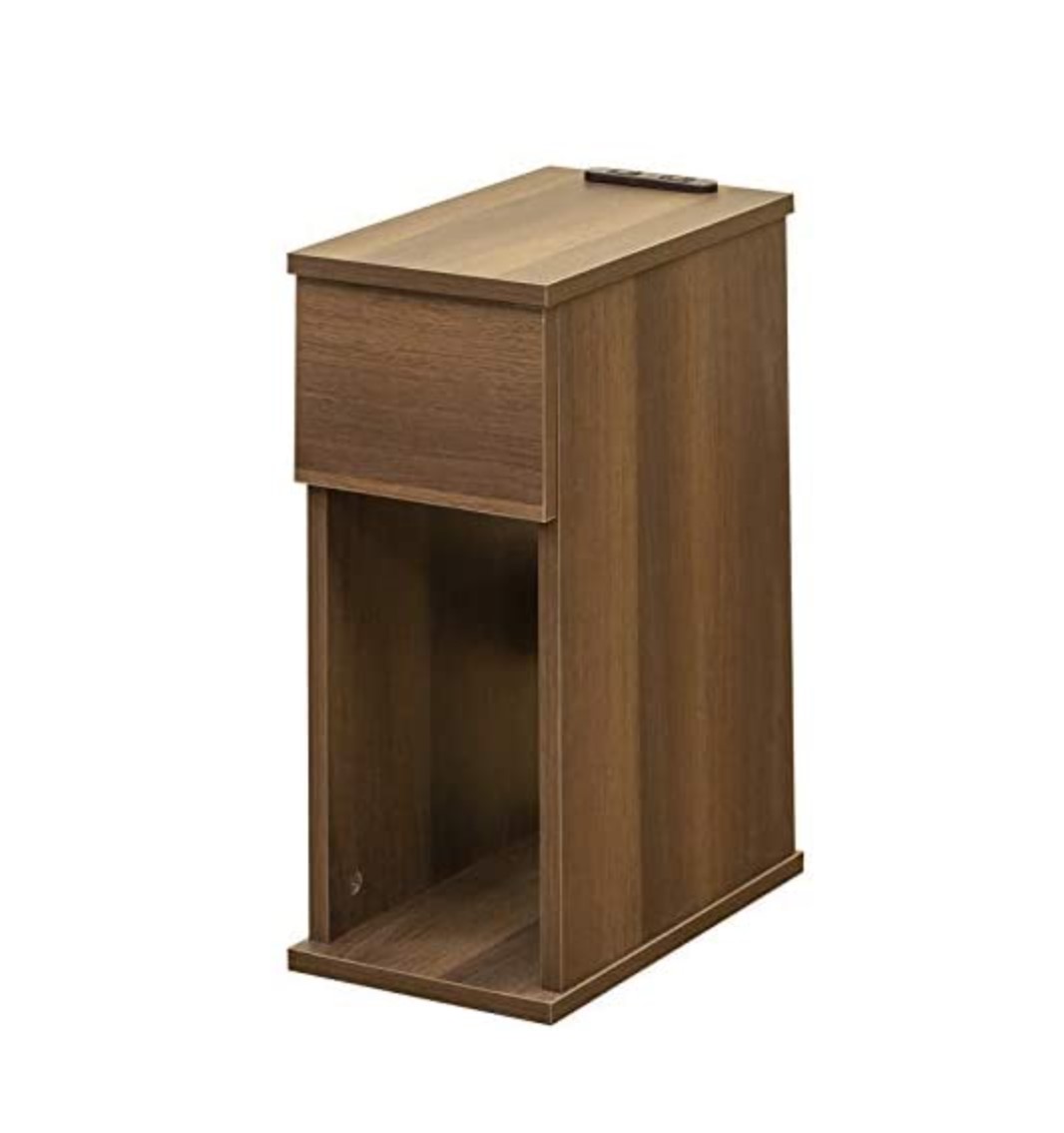 Alta ナイトテーブル 引き出し付 RMD-03DBR