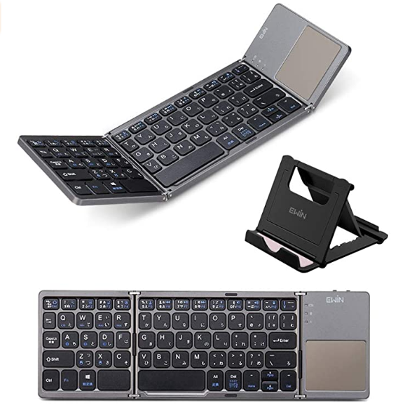 Ewin 折りたたみ式ワイヤレスキーボード B033