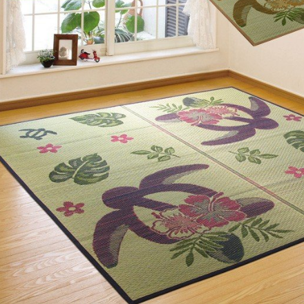 アイコン icon い草ラグ hibiscus2