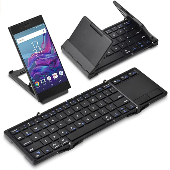 JTT Online 折りたたみ式ポータブルキーボード IPBKYTCBK