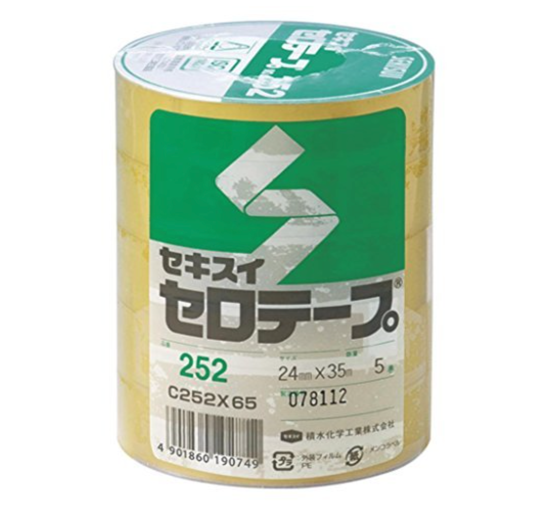 積水化学 セロテープ工業用 24×35 (5巻入) C252X65 ﾊﾟｯｸ 【×3】