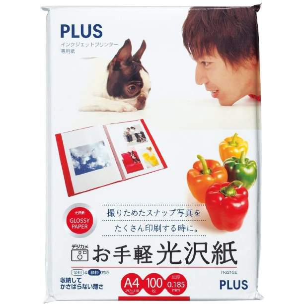 プラス PLUS お手軽光沢紙 IT-221GE