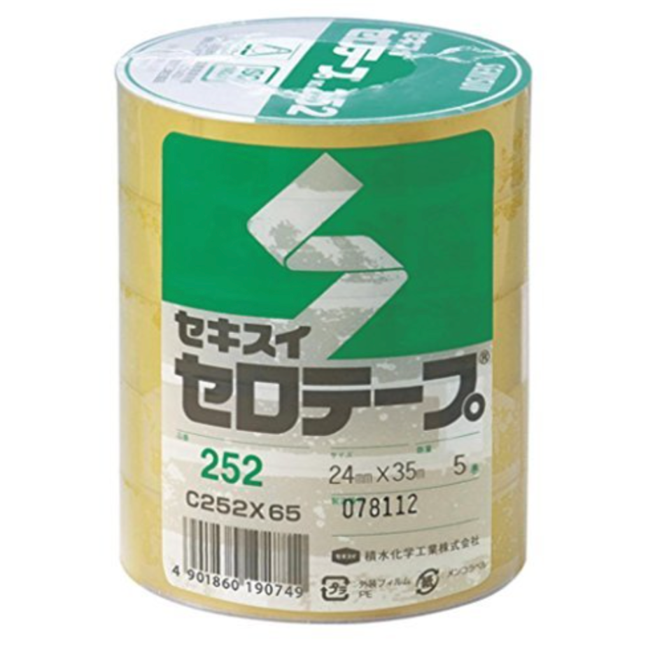 積水化学 セロテープ工業用 24×35 (5巻入) C252X65 ﾊﾟｯｸ 【×3】