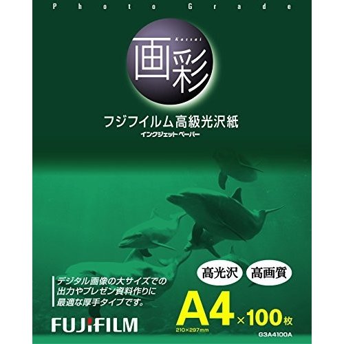 富士フイルム FUJIFILM 高級光沢紙 画彩 G3A4100A