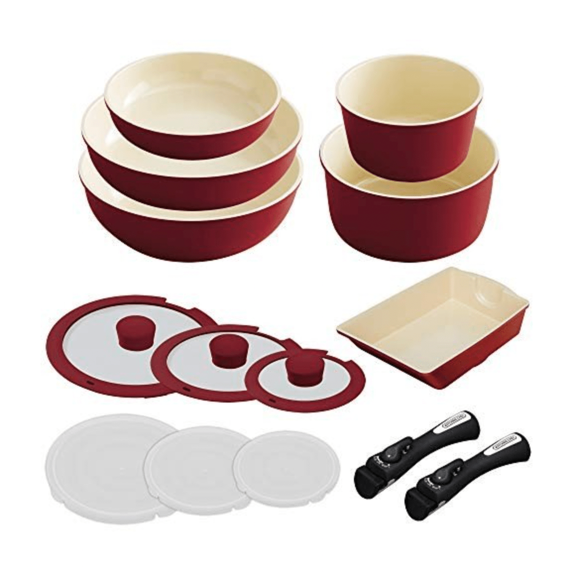 アイリスオーヤマ KITCHEN CHEF セラミックカラーパン 14点セット H‐CC‐SE14P