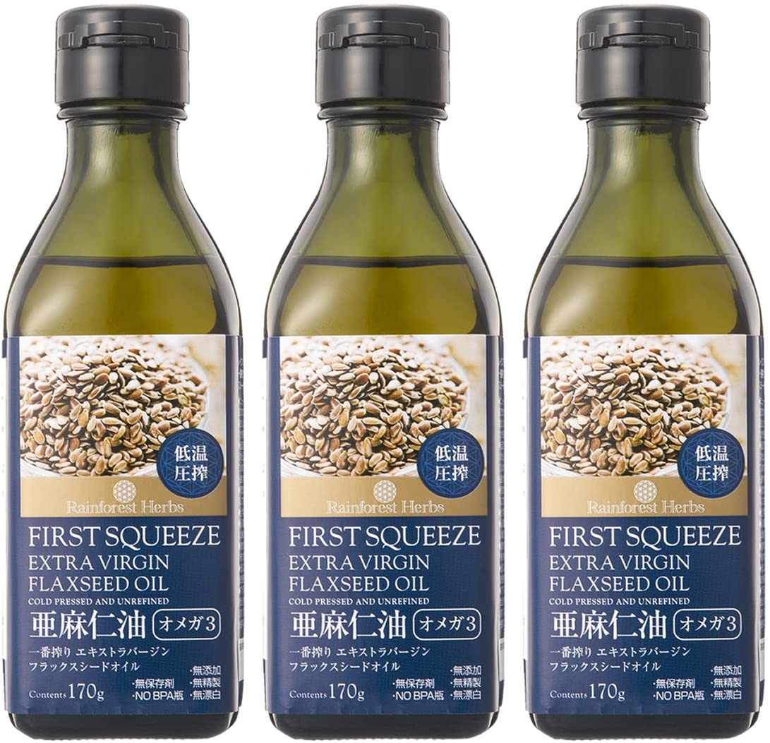 ニュージーランド産 亜麻仁油 70g×3本