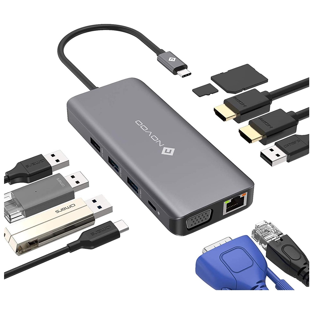 NOVOO USBハブ hub-11-in-1