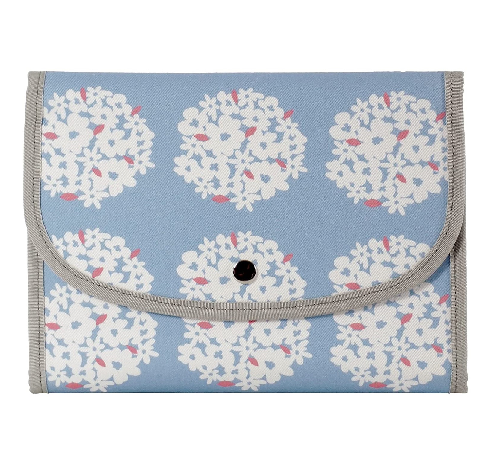 ポーチェ 母子手帳ケース ジャバラ 北欧サークルフラワー