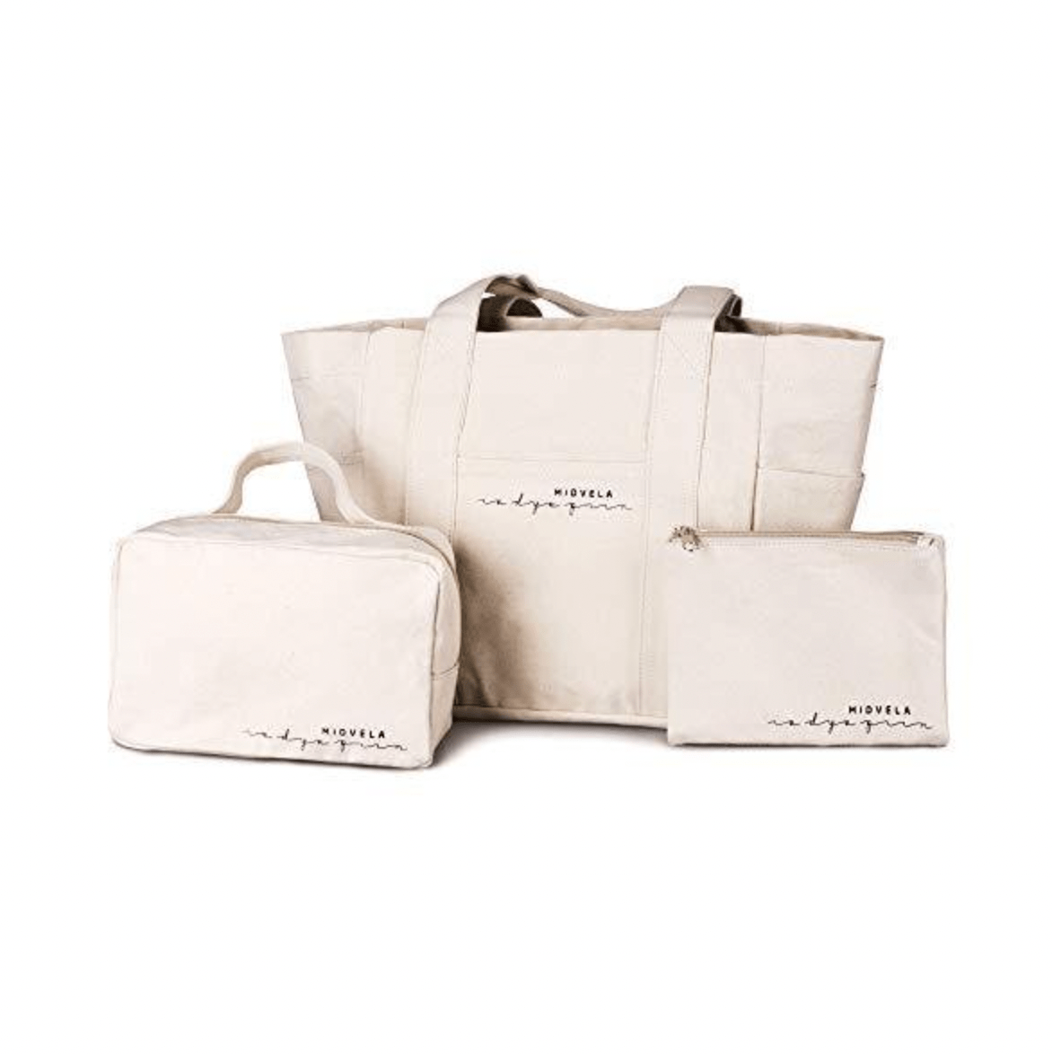 Burrki マザーズバッグ 3点セット コットン トートバッグ