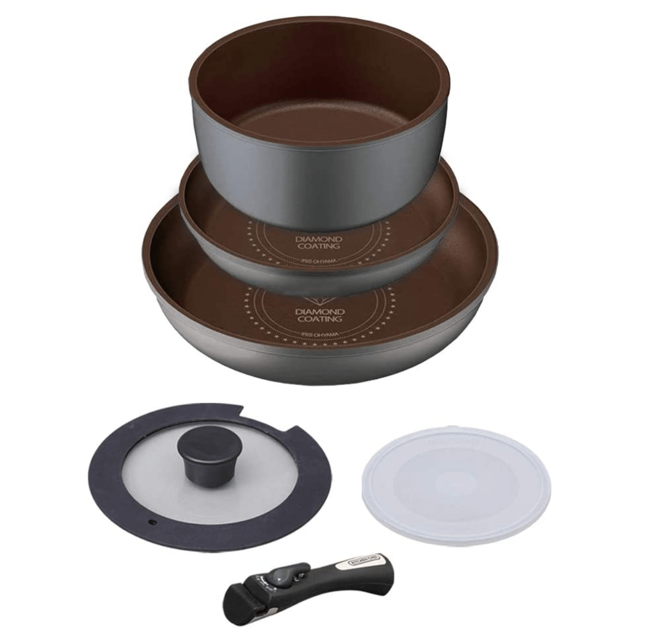 アイリスオーヤマ ダイヤモンドコートパン 6点セット H-IS-SE6