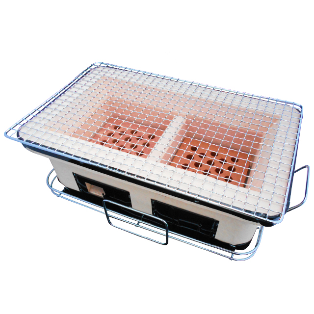 GN  角形ワイド七輪コンロ　ST-25