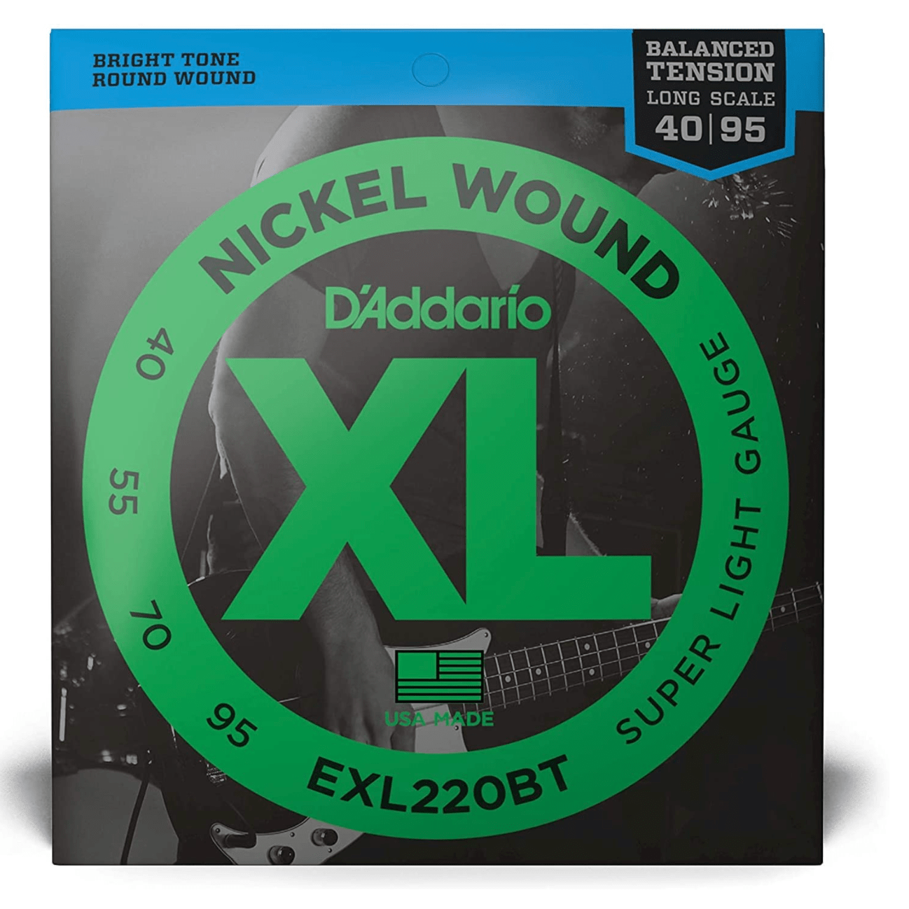 D’Addario ダダリオ ベース弦 ニッケル バランスドテンション Long Scale .040-.095 EXL220BT B00AQBT414