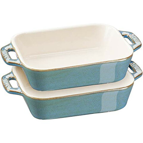 ストウブ レクタンギュラーディッシュ 400ml 2Pセット