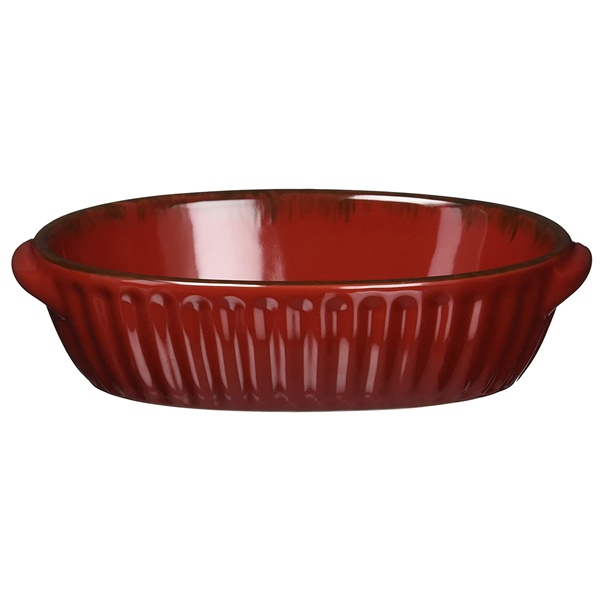 TAMAKI グラタン皿 ギャザー レッド 480ml T-763025