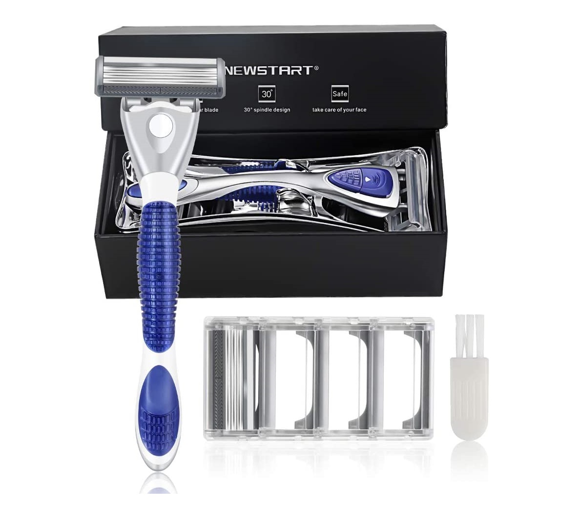 Asika 髭剃り シェーバー メンズ T字 ドイツ製6枚刃