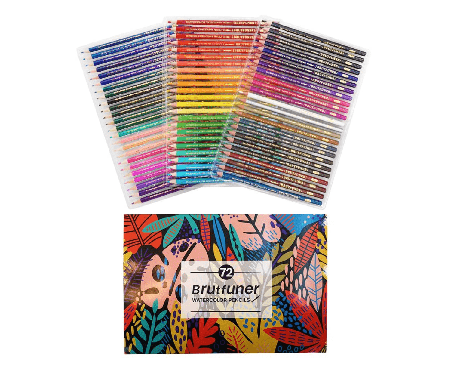 BRUtfuner 水彩色鉛筆 72色セット