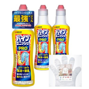 パイプユニッシュ 排水口・パイプクリーナー 3本セット 400g×3本