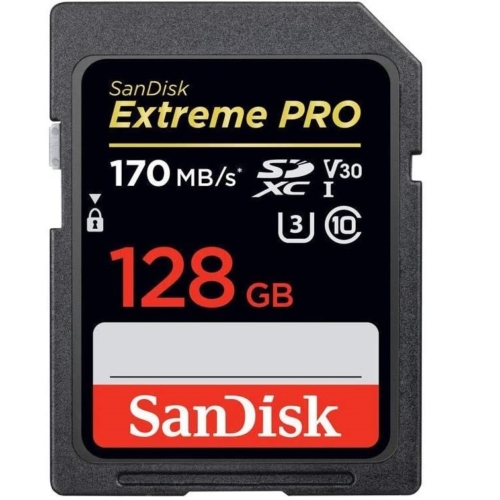 SanDisk SDXCカードExtreme Pro 128GB UHS-I U3 V30 SDSDXXY-128G-GN4IN