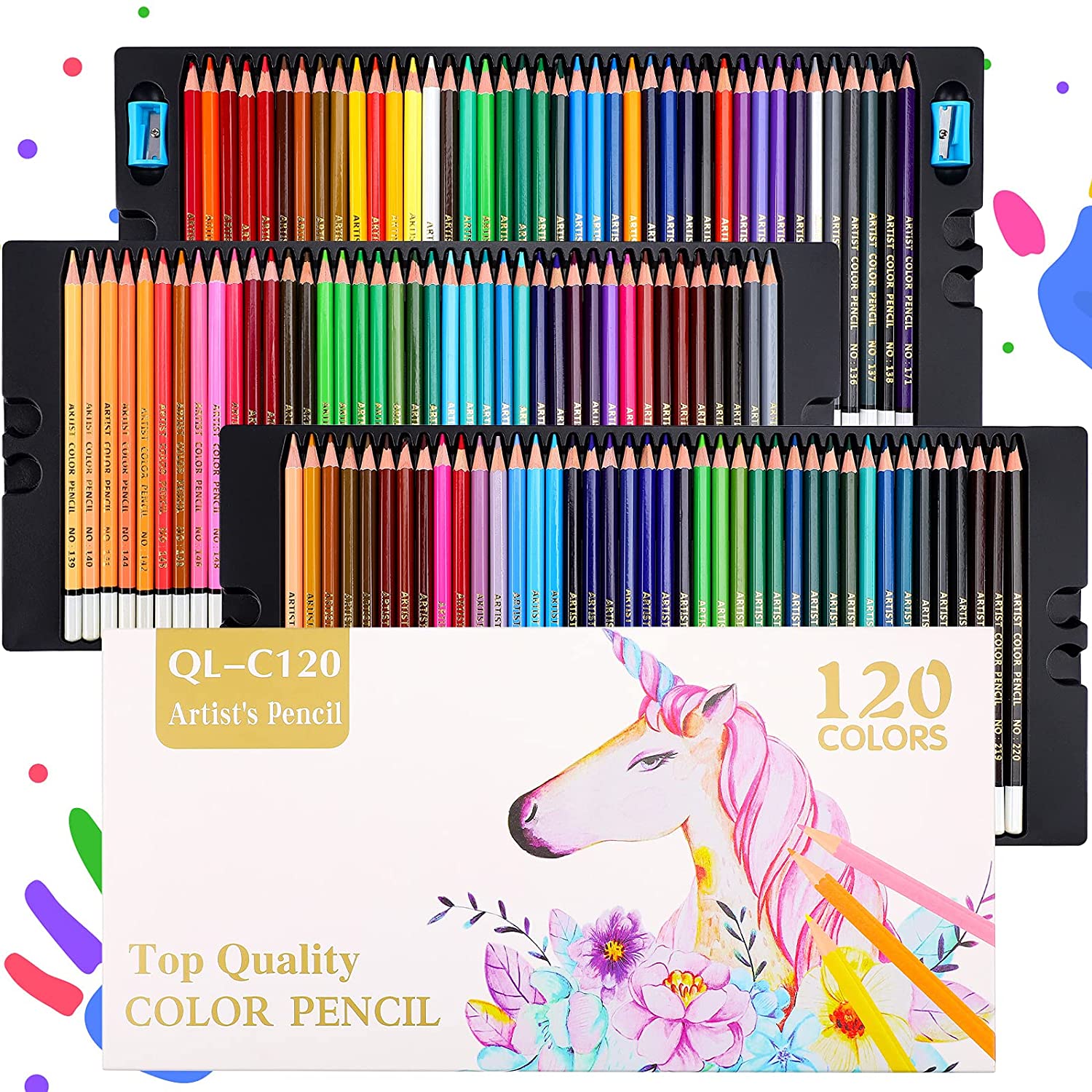 ACMETOP 色鉛筆 水彩 120色セット