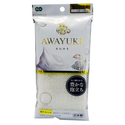 オーエ ボディタオル 超 やわらかめ ホワイト