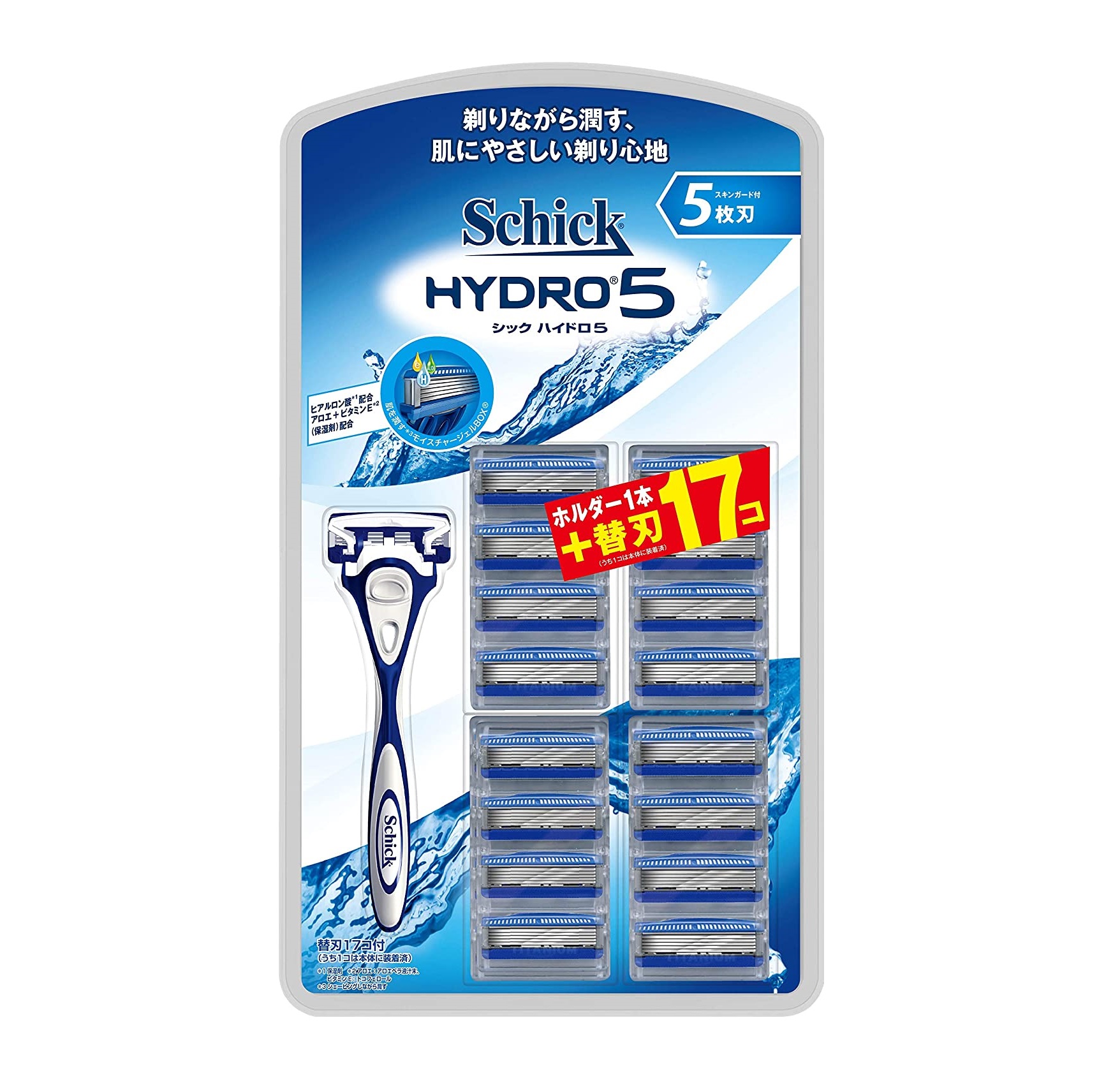 シック Schick ハイドロ5 クラブパック (ホルダー (刃付き) 替刃 16コ付) 5枚刃
