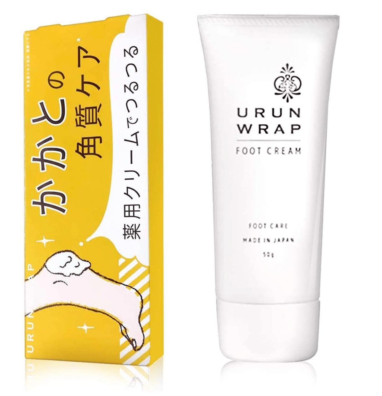 ウルンラップ 薬用 かかとクリーム かかとつるつるクリーム 角質ケア かかとくりーむ 保湿クリーム (1)