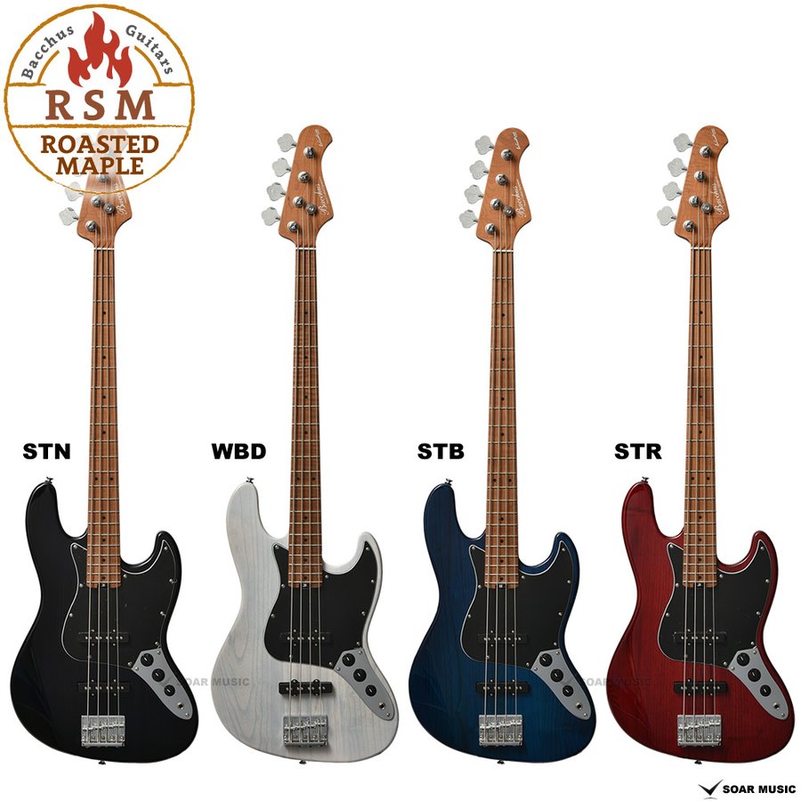 Bacchus バッカス WL4-ASH/RSM ローステッドメイプル 採用 エレキベース 4弦 ベース ジャズベース タイプ WL4 ASH RSM WL-4 ASH グローバルシリーズ