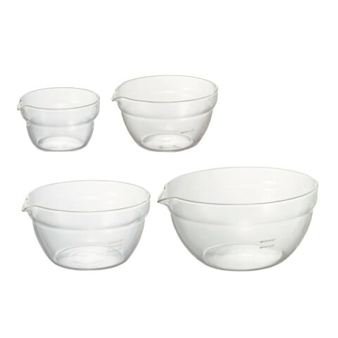 ベルメゾン 耐熱ガラスの片口ボウルセット 89358366