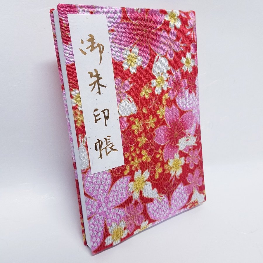 京伏見鴨川堂 御朱印帳 うさぎ 花柄 PT-09M
