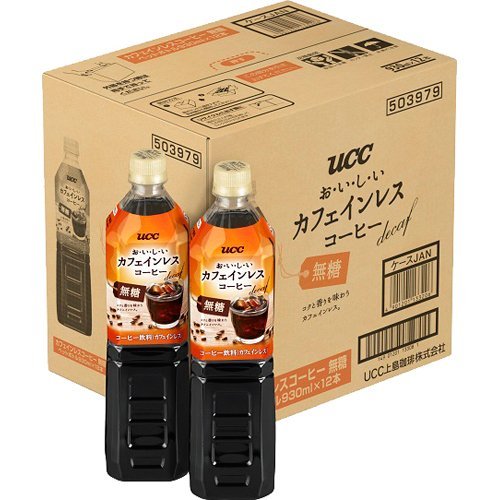 UCC おいしいカフェインレスコーヒー 無糖 12本入