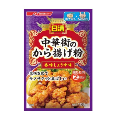 日清 中華街のから揚げ粉 香味しょうゆ味 4902110340983