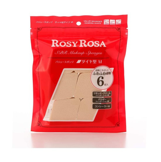 ROSY ROSA（ロージーローザ） バリュースポンジ ダイヤ型6P 4901604453628
