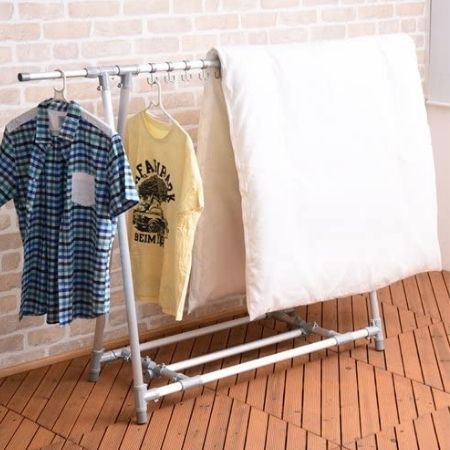 Tsubasa アルミ製折りたたみ式A型伸縮性布団干し