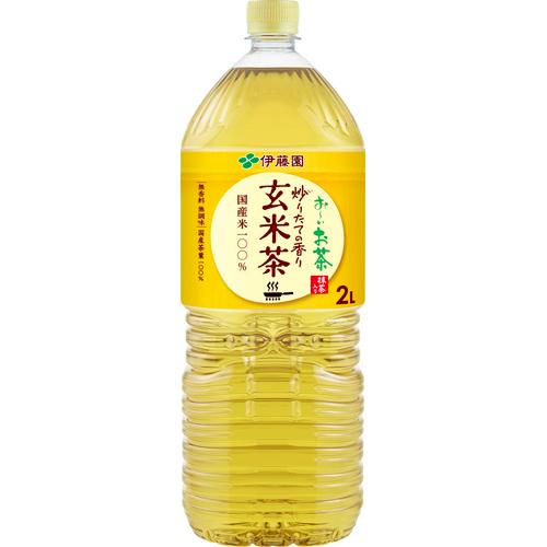 伊藤園 お〜いお茶 玄米茶 炒りたての香り 2L×6本