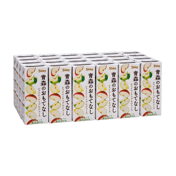 Shiny 青森のおもてなし シャイニーアップルジュース 200ml×24本