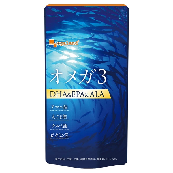 ogaland（オーガランド） オメガ3 DHA&EPA&α-リノレン酸サプリ 90カプセル（約3ヶ月分）