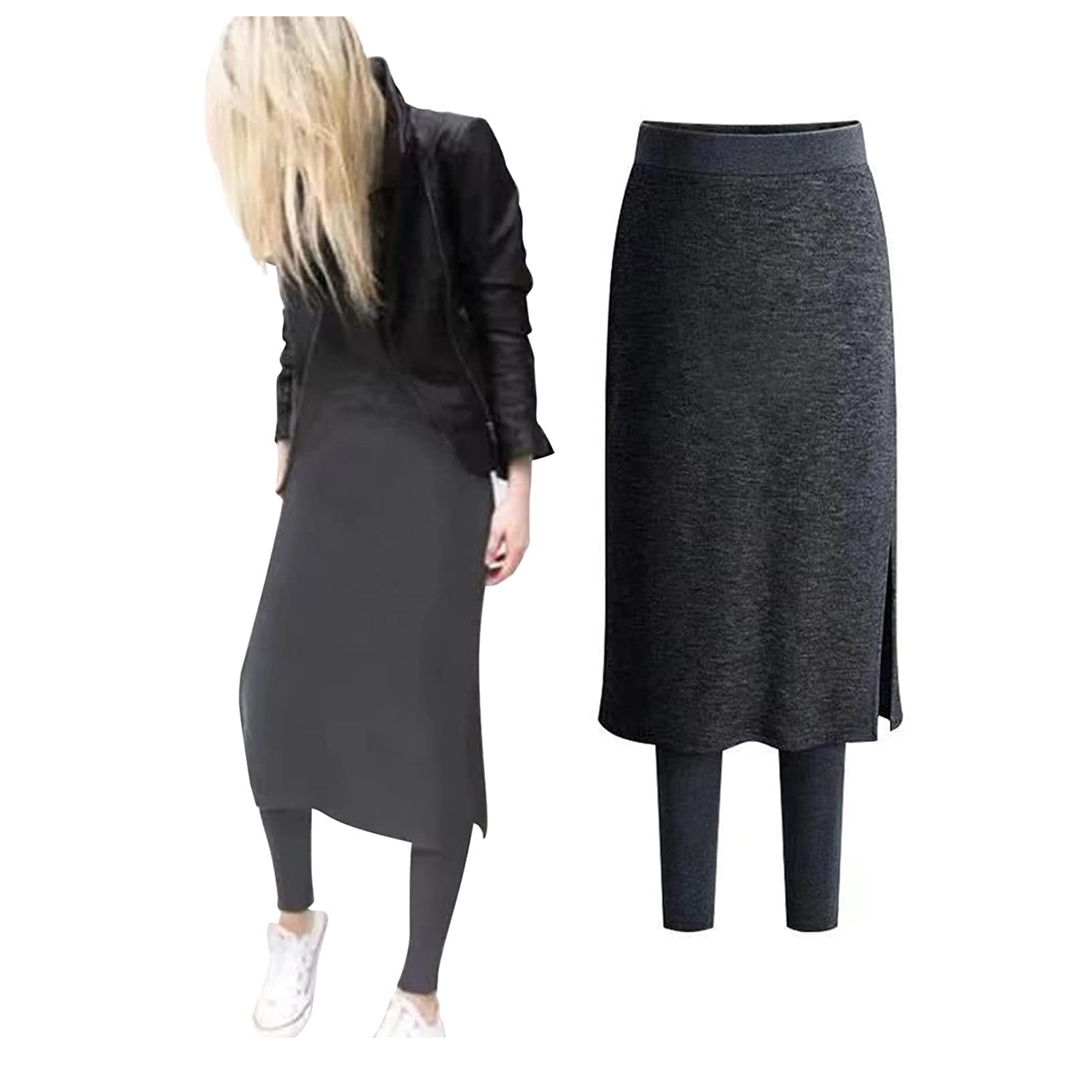 MARIA MARFA（マリアマーファ）裏起毛レギンス付きスカート 1A-M39