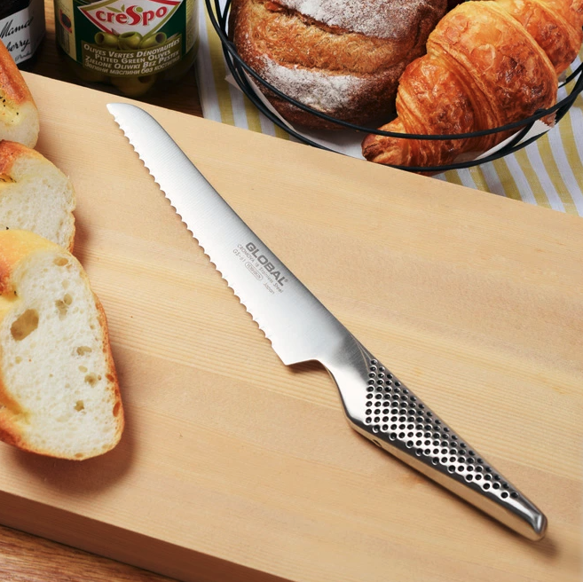 GLOBAL（グローバル） 小型パン切り包丁 刃渡り16cm GS-61
