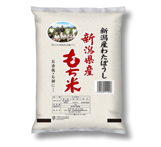 ‎田中米穀 新潟県産もち米 わたぼうし使用 1kg