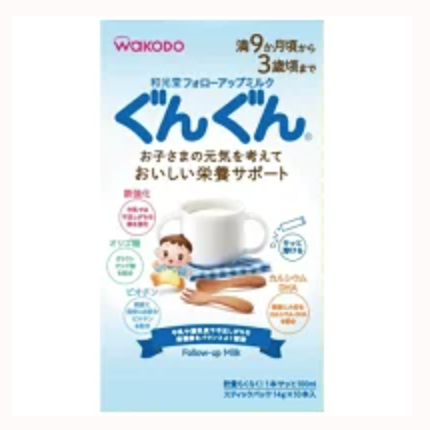 和光堂 フォローアップ ミルク ぐんぐん スティックパック 14ｇ×10本入 0270030-4987244179975-1
