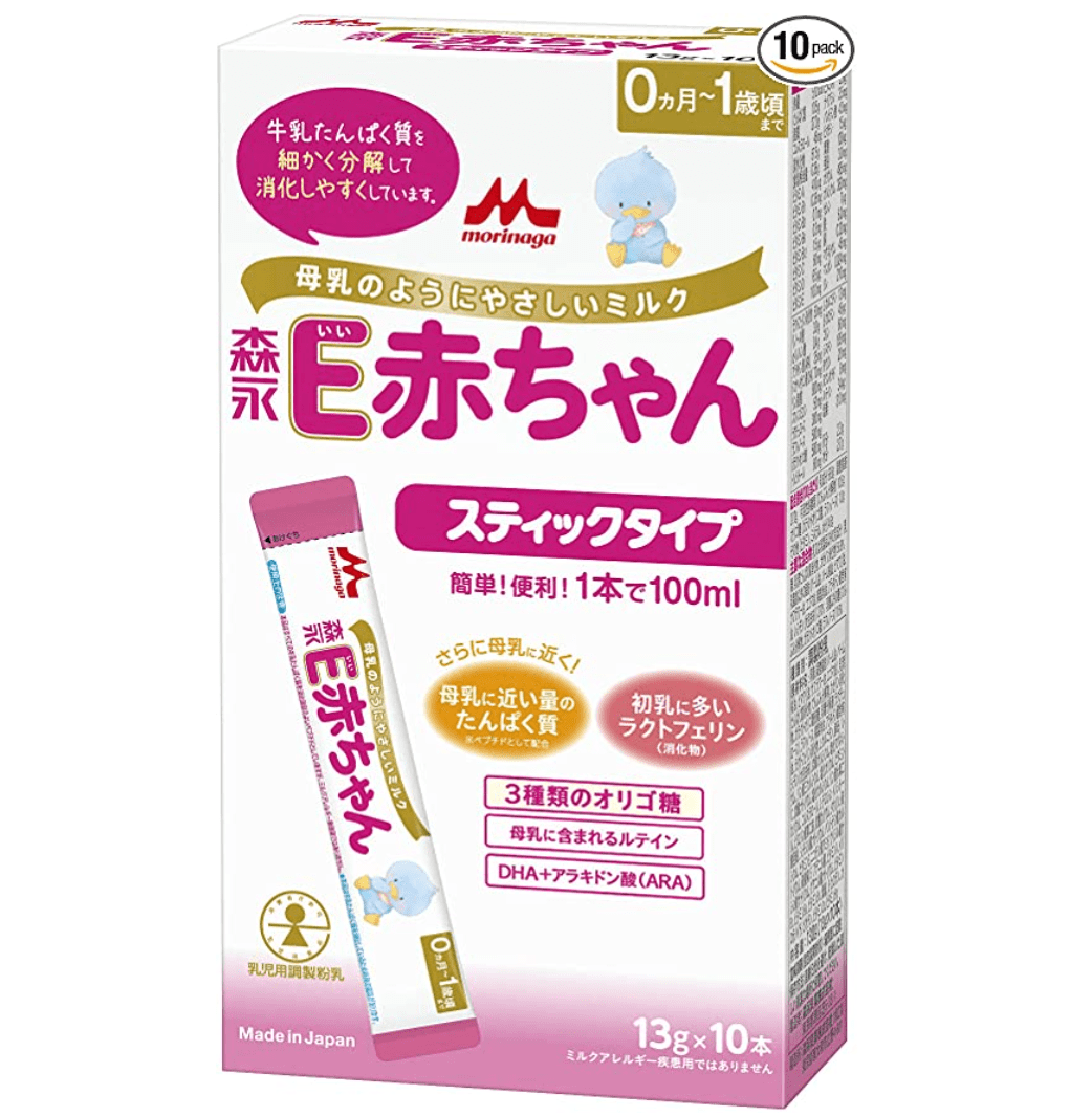 森永乳業 E赤ちゃん スティックタイプ 13g×10本 B00JWK54XC