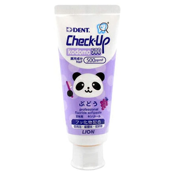 ライオン 子ども用ハミガキ粉 デント チェックアップ コドモ 500 60g (歯科用・医薬部外品