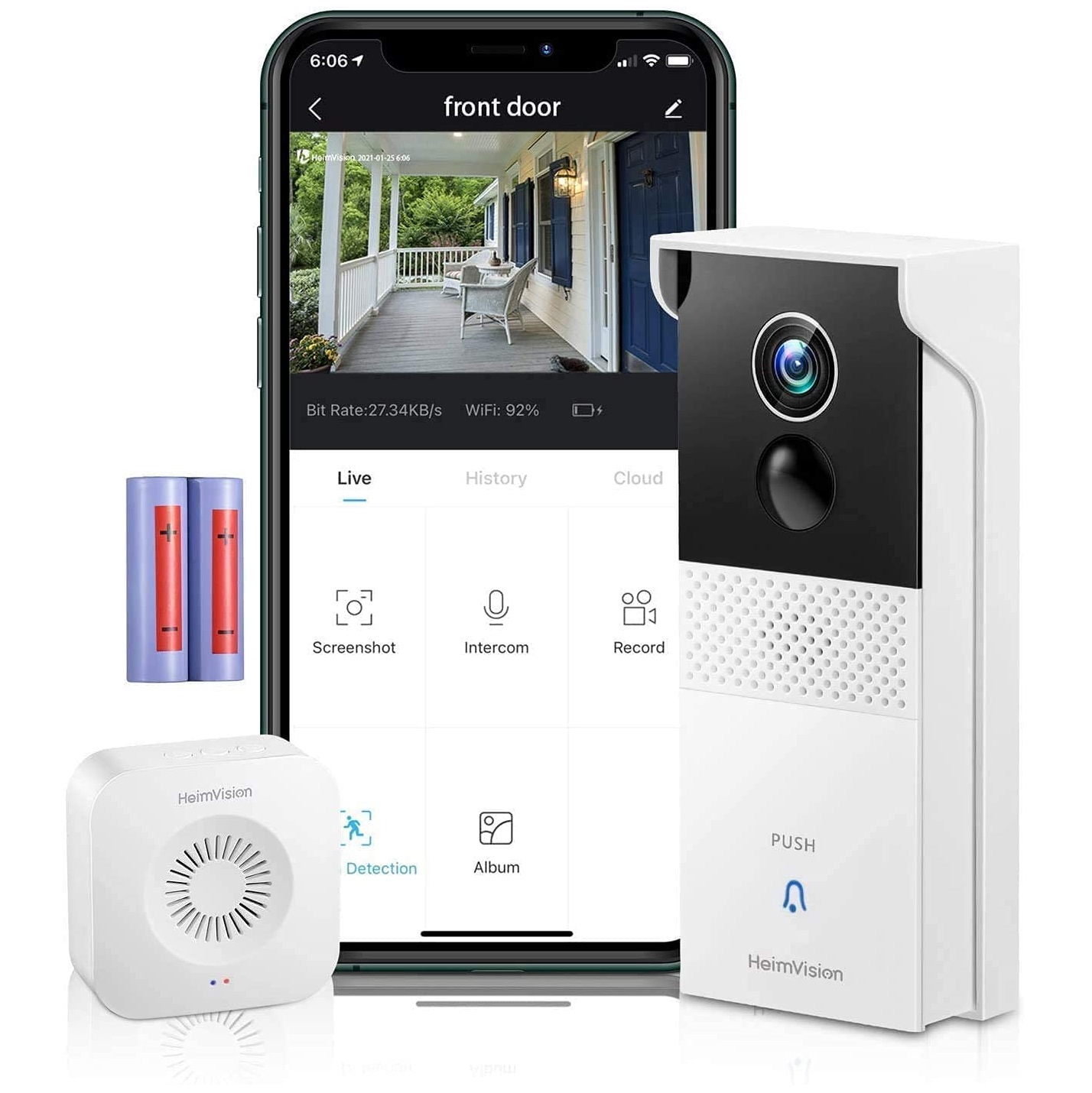 HeimVision ワイヤレステレビドアホン HMB1